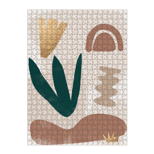 Puzzle Ravensburger "Flat Leaf Crown" artboxONE - Abstrakt,Geometrie
