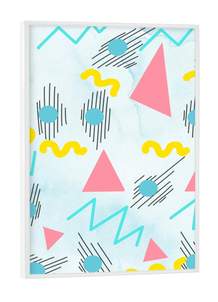 Poster mit weißem Rahmen "Abstract Geometric Pattern" artboxONE - Abstrakt,Geometrie,Fashion,Festivals,Galaxy