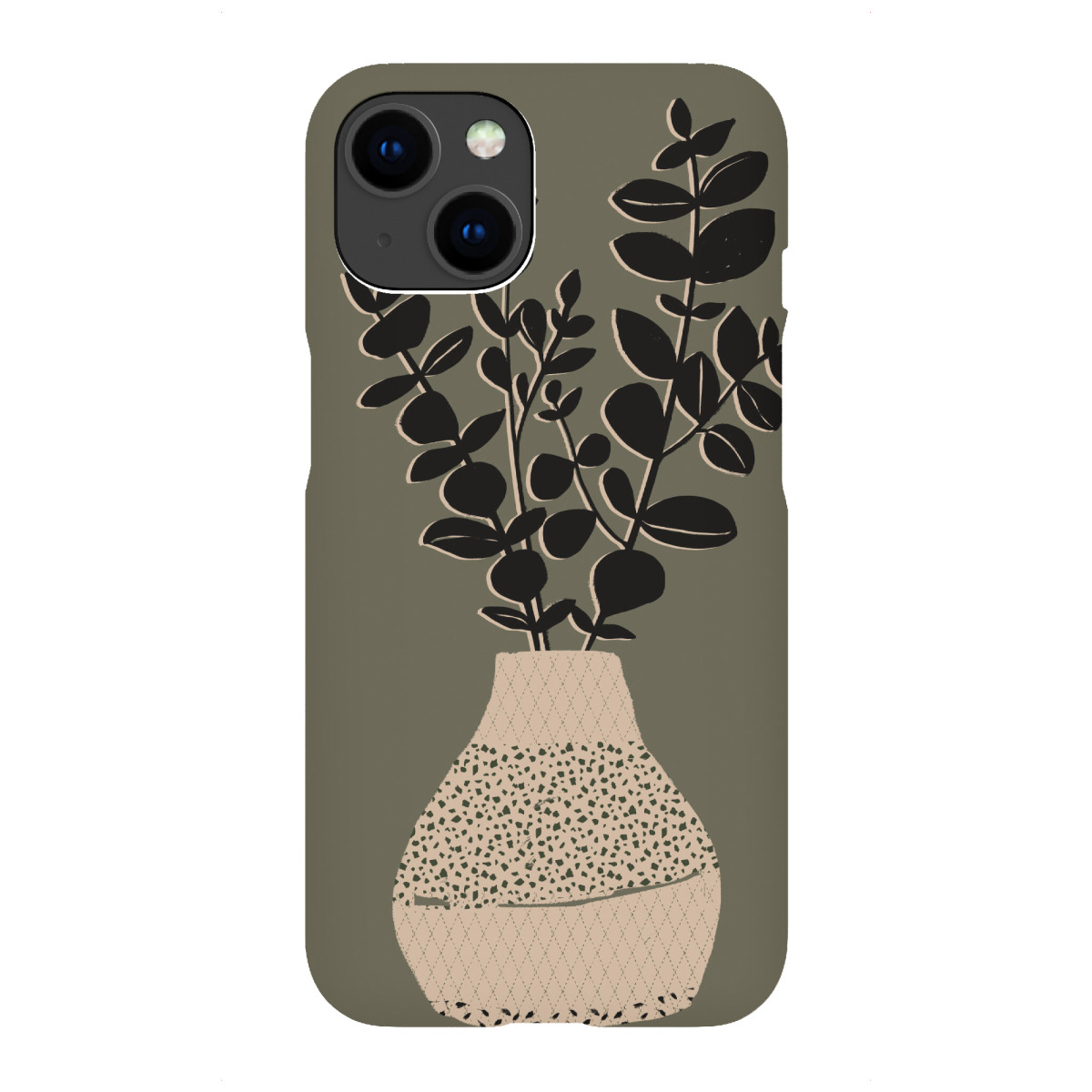 "Abstract plant in a vase"für iPhone - Premium-Case Handyhülle artboxONE
