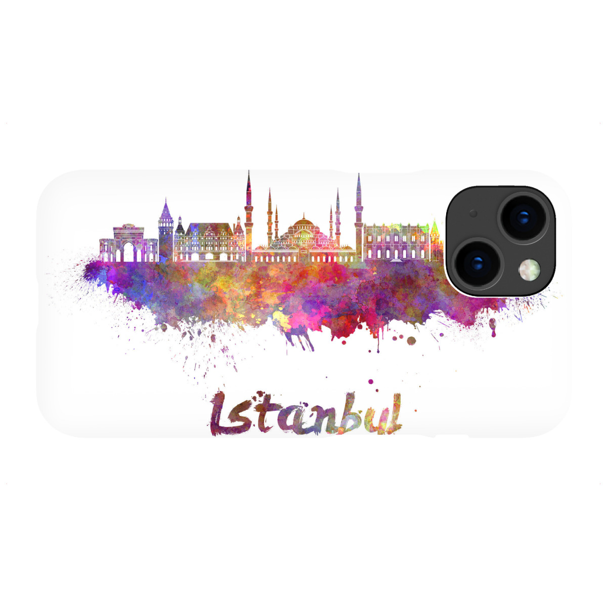 iPhone "ISTANBUL-2 skyline in watercolor" Premium-Case Handyhülle artboxONE