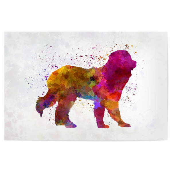 Poster 30x20 cm "Pyrenean Mountain Dog" artboxONE - Tiere,Abstrakt - Dog,Dogs,Pet,Animal,Mammal,Watercolor,Abstract,Tier,Bunt,Colorful