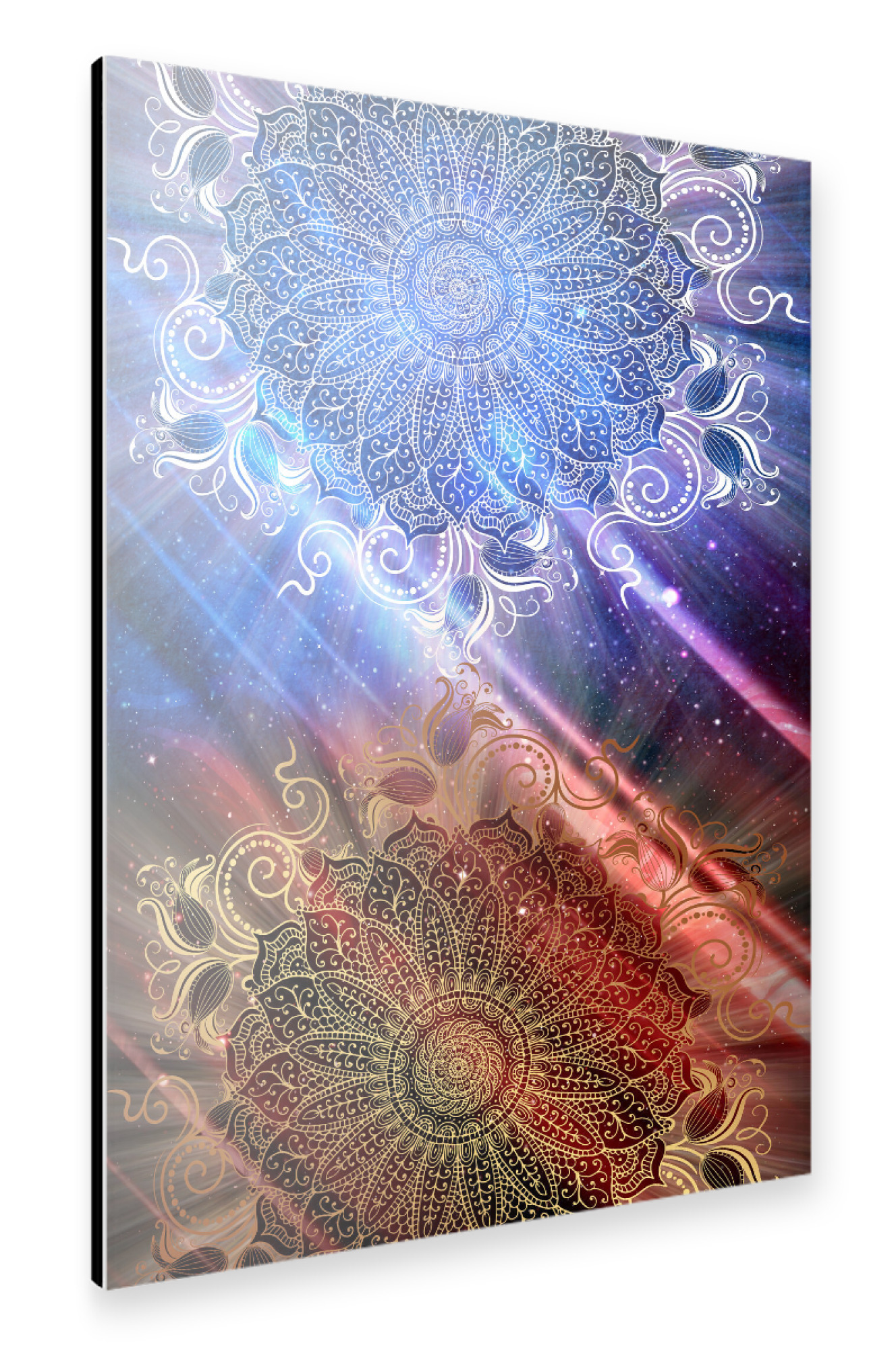 Alu-Dibond "Mandala Dual Universe" 75x50 cm artboxONE