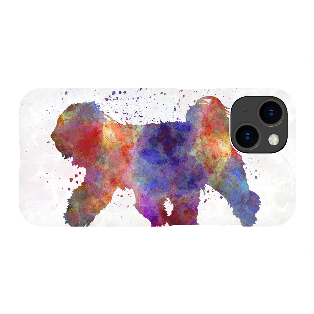 iPhone "Tibetan Terrier in watercolor" Premium-Case Handyhülle artboxONE
