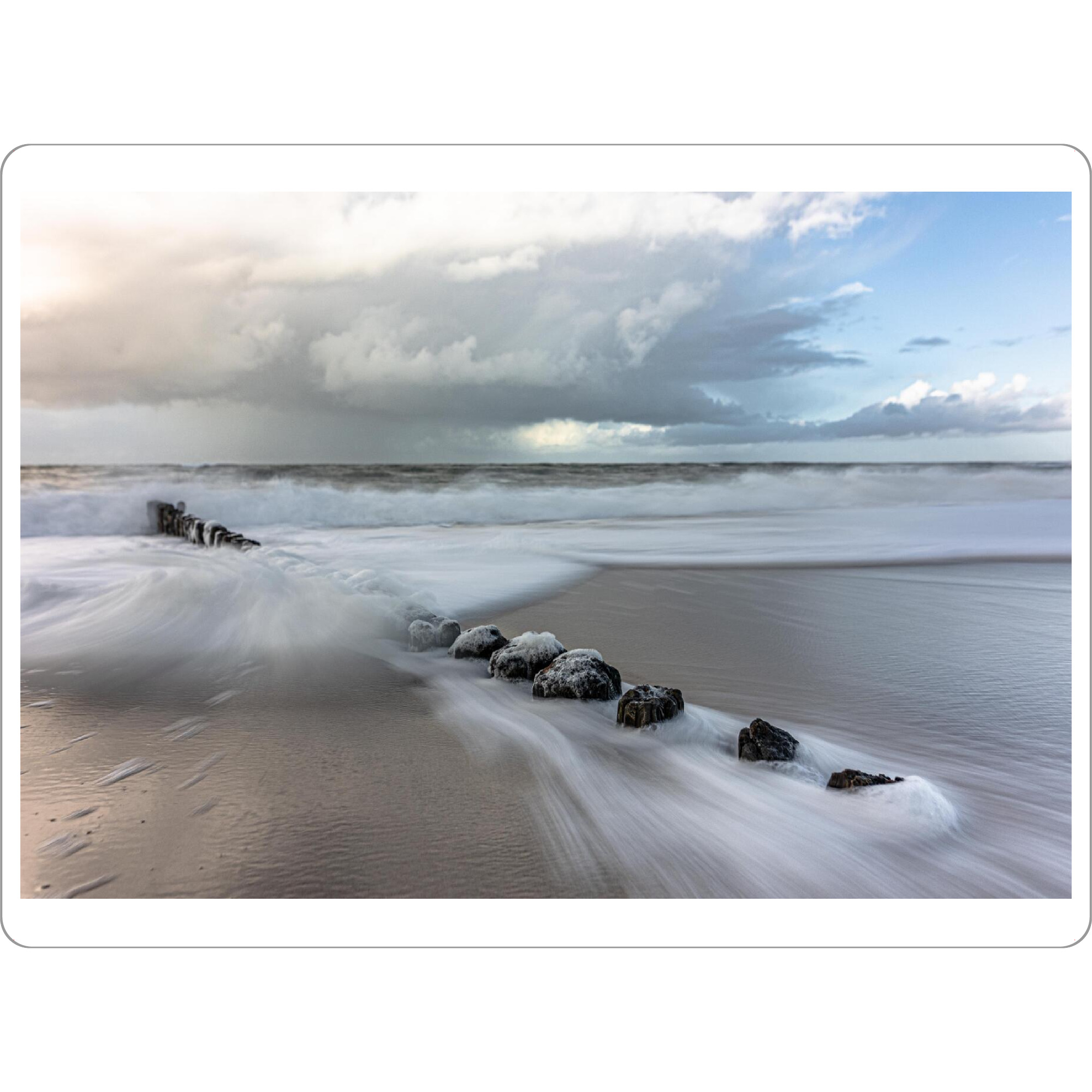 Tischset "Weiche Wellen auf Sylt" artboxONE - Reise / Strand und Meer