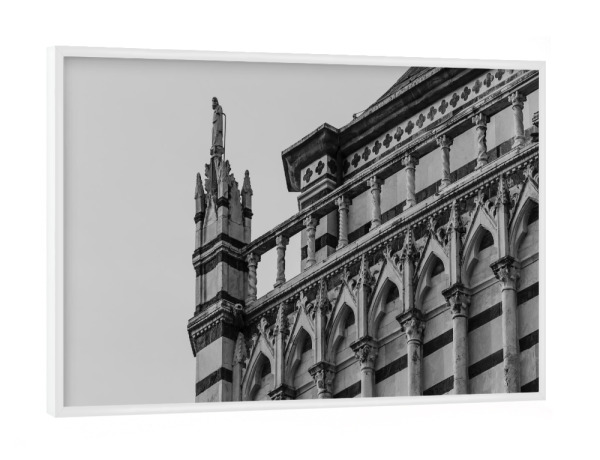 Poster mit weißem Rahmen "Toscana architecture: pinnacle" artboxONE - Städte,Architektur,Reise / Länder,Marmor