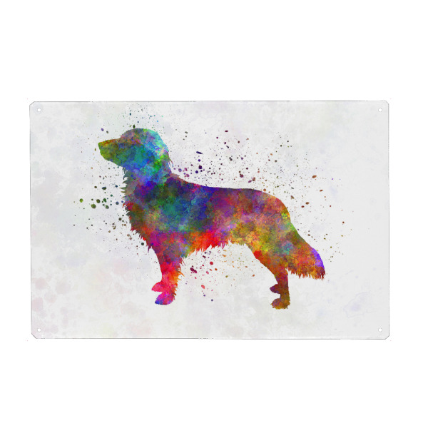 Holzbild "Small Munsterlander in watercolor" artboxONE - Tiere,Abstrakt - Dog,Dogs,Pet,Animal,Mammal,Watercolor,Dog poster,Illustration,Abstract