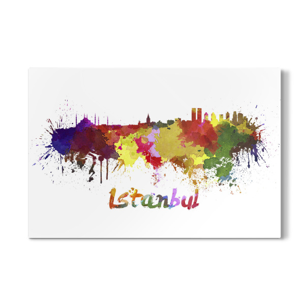 Galerie-Print "ISTANBUL skyline in watercolor" 30x20 cm artboxONE