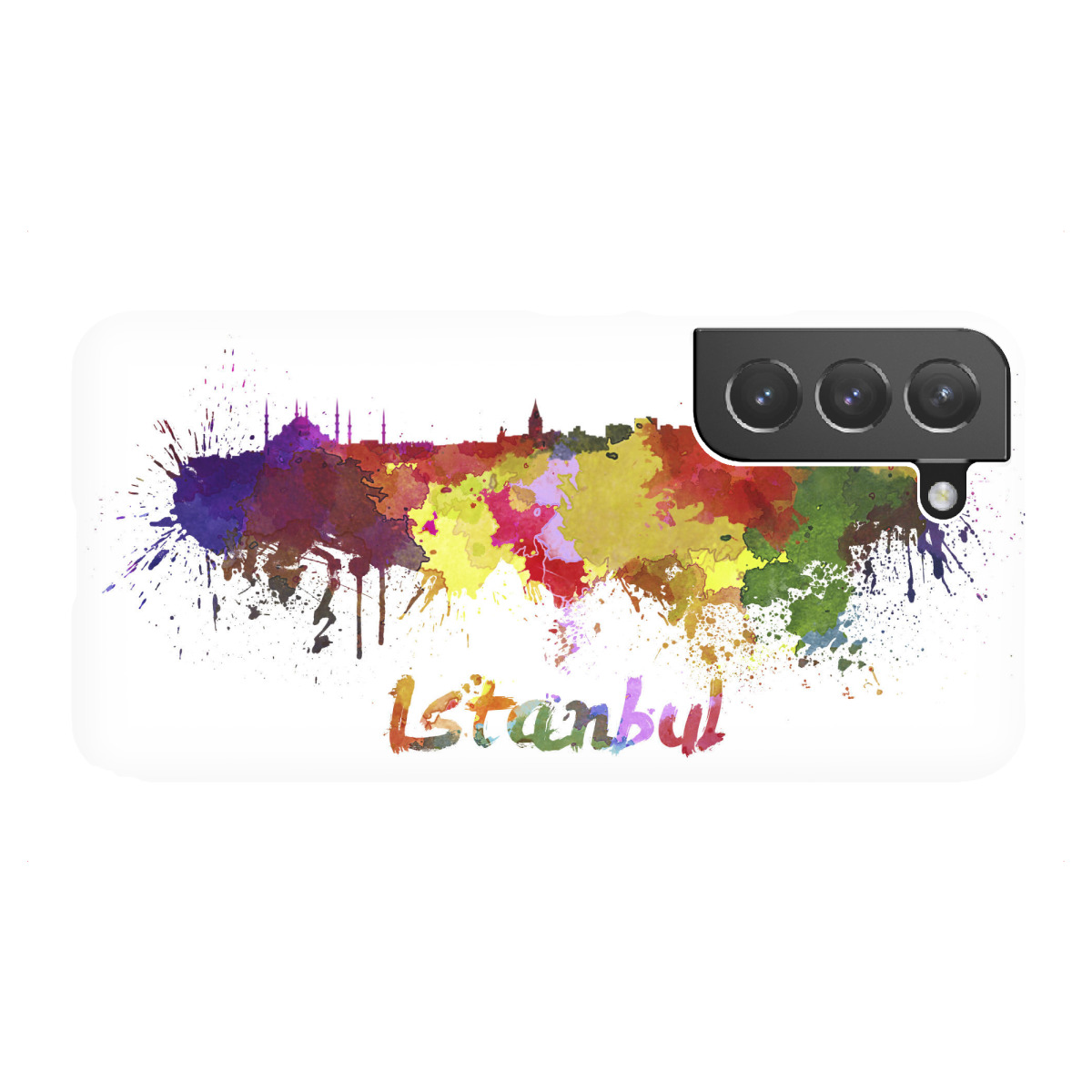 Samsung Galaxy "ISTANBUL skyline in watercolor" Premium-Case Handyhülle artboxONE
