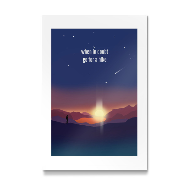 Galerie-Print "Go for a hike" 30x20 cm artboxONE
