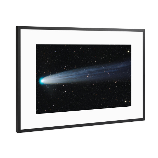 Poster mit Rahmen Schwarz (Metallic) "Leonard" artboxONE - Galaxy