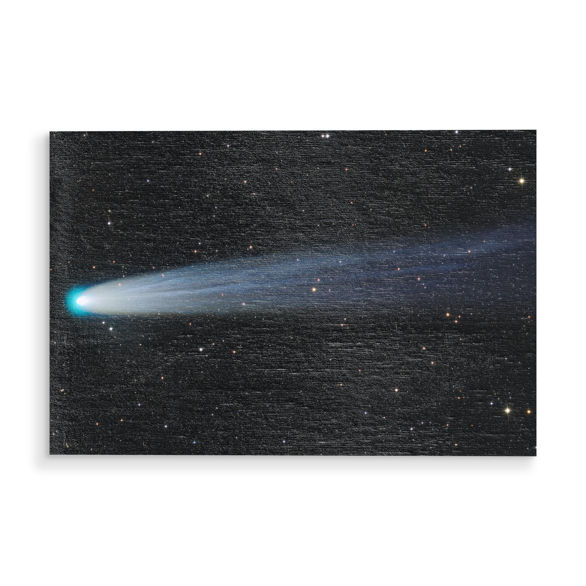 Holzbild "Leonard" artboxONE - Galaxy - Universum,Komet,Comet,Sterne,Astro,Astronomie,Weltall,Weltraum,Universe,Space,Stars