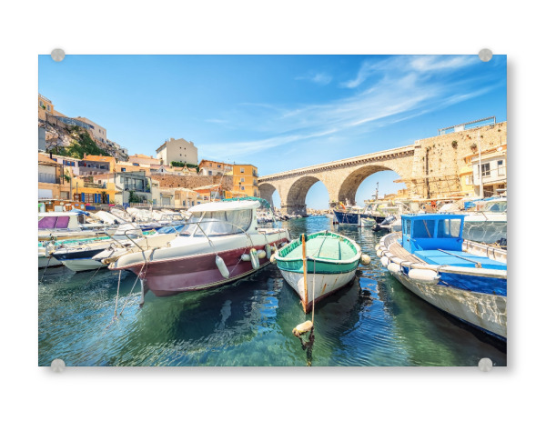 Acrylglasbild "Vallon Des Auffes" artboxONE - Städte,Reise,Architektur,Reise / Strand und Meer,Städte / Weitere