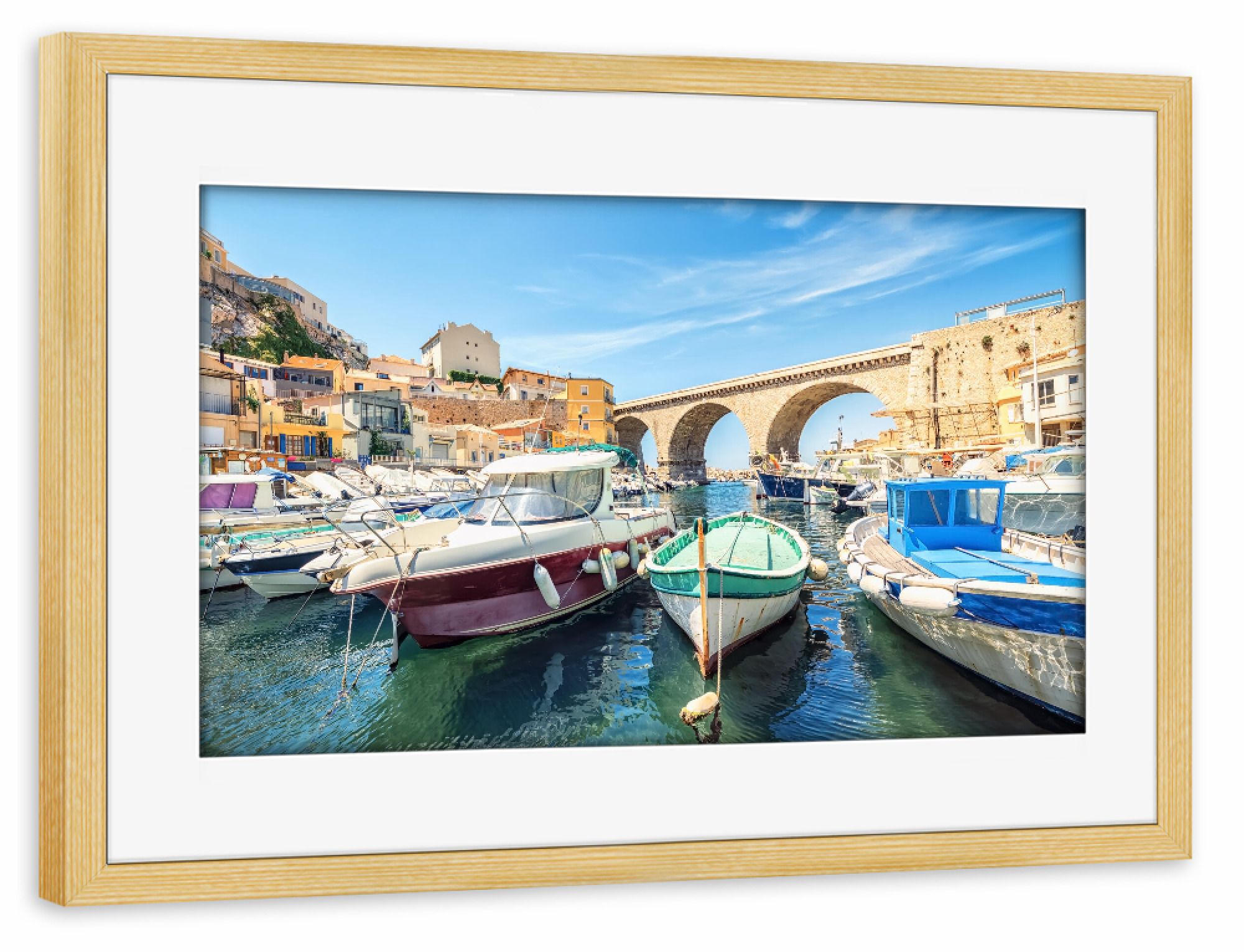 Poster mit Rahmen kiefer "Vallon Des Auffes" artboxONE - Städte,Reise,Architektur,Reise / Strand und Meer,Städte / Weitere