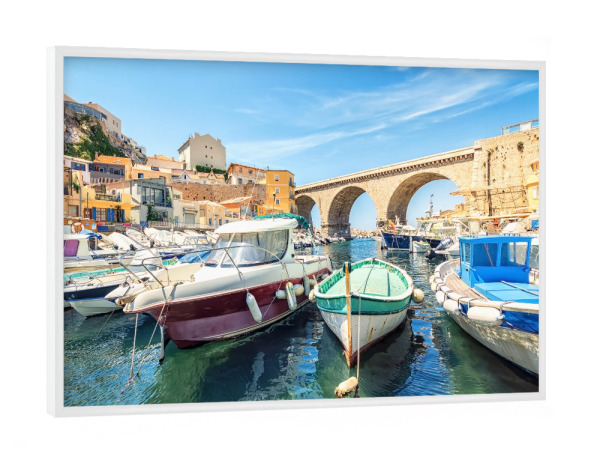 Poster mit weißem Rahmen "Vallon Des Auffes" artboxONE - Städte,Reise,Architektur,Reise / Strand und Meer,Städte / Weitere