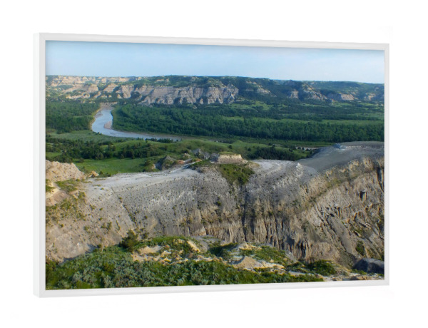Poster mit weißem Rahmen "Theodore Roosevelt NP, ND" artboxONE - Natur,Reise,Reise / Länder