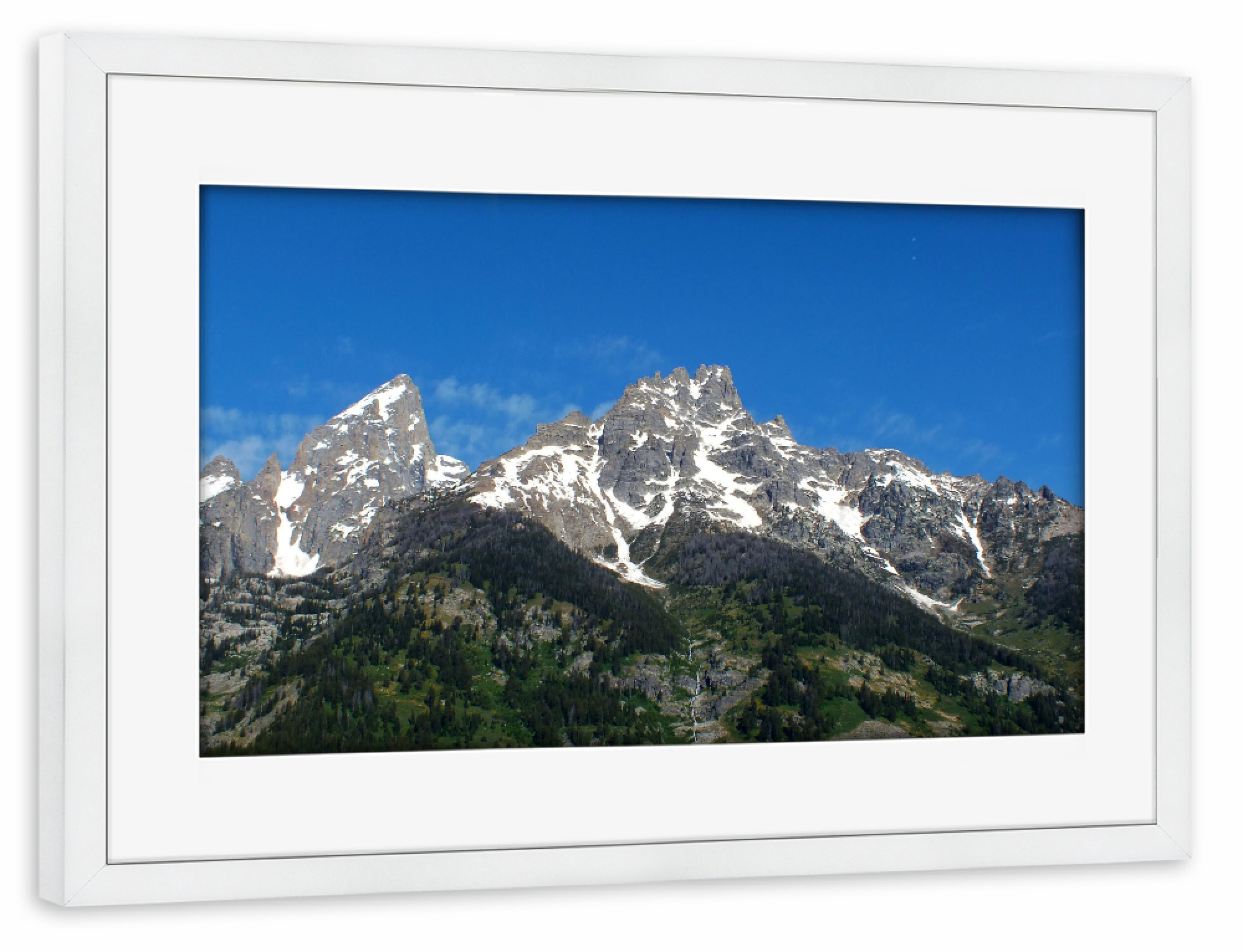 Poster mit Rahmen weiß "Grand Teton NP" artboxONE - Natur,Reise,Reise / Länder