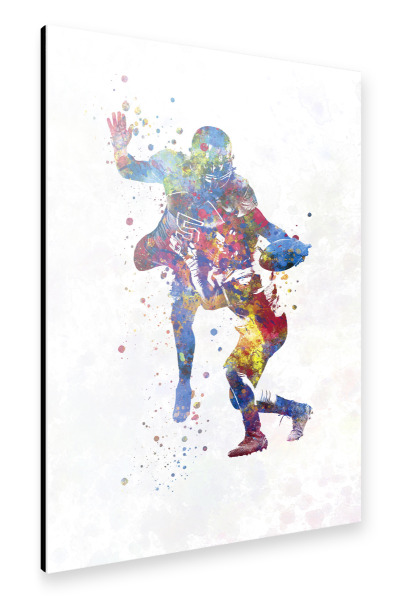 Alu-Dibond "American football players-d" 30x20 cm artboxONE