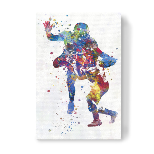 Leinwandbild "American football players-d" artboxONE - Abstrakt,Sport,Sport / Fußball