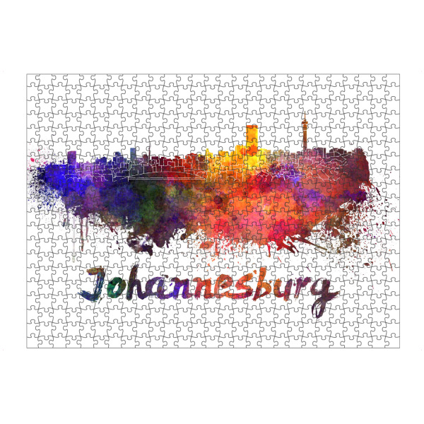 artboxONE Puzzle "JOHANNESBURG skyline in watercolor" artboxONE - Städte,Abstrakt,Architektur