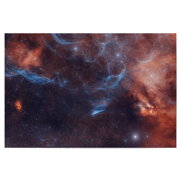 Poster "Pencil Nebula widefield" artboxONE - Galaxy - Universum,Nebel,Setrne,Astro,Astronomie,Weltall,Weltraum,Deepsky,Space,Universe,Astronomy