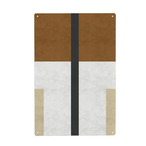 Metall Poster "Square Line Blue" artboxONE - Abstrakt,Geometrie