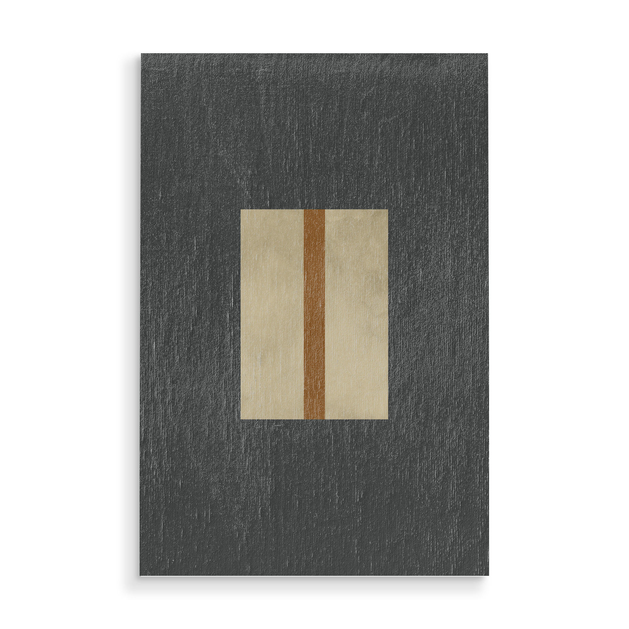 Holzbild "Brown Beige Line" artboxONE - Abstrakt,Geometrie
