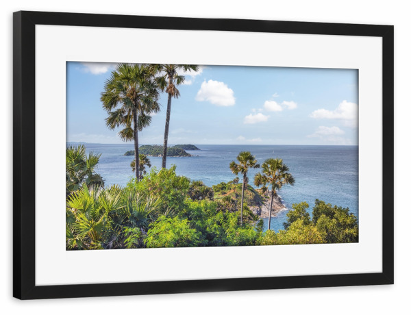 Poster mit Rahmen schwarz "The South" artboxONE - Natur,Reise,Reise / Strand und Meer,Reise / Asien,Reise / Länder