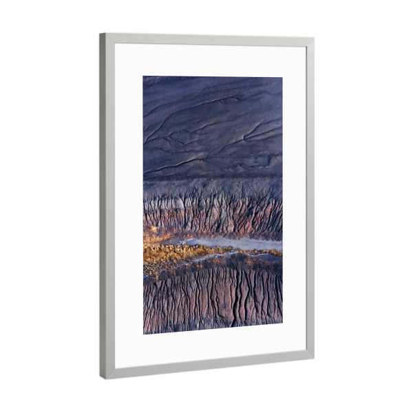 Poster mit Rahmen Silber "ELEVEN" artboxONE - Natur,Abstrakt - Aerial,Luftaufnahme,Abstrakt,Dji,Drone,Allgäu,Vulkan,Bavaria,Bayern,Deutschland,Germany