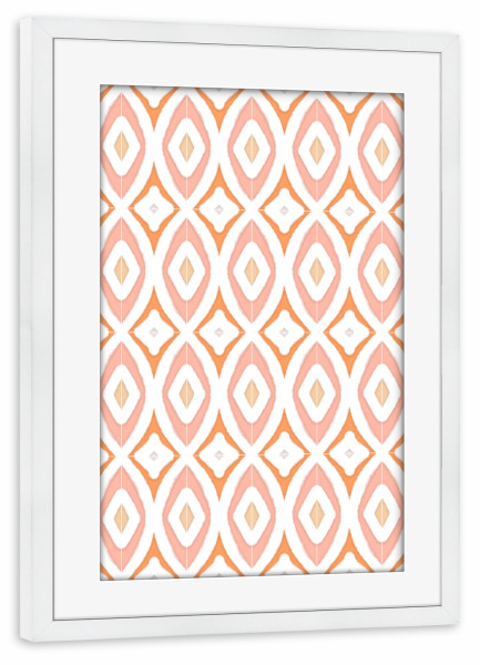 Poster mit Rahmen weiß "Spring Pattern Tiles" artboxONE - Abstrakt,Geometrie