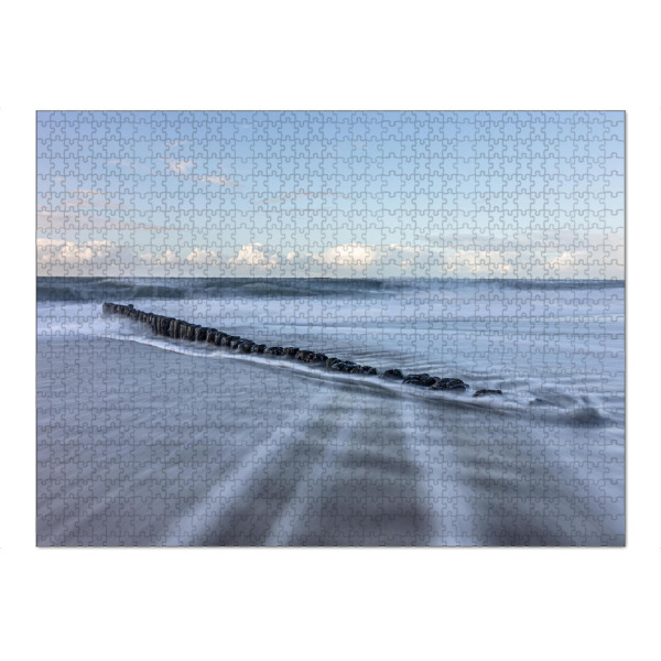 Puzzle Ravensburger "Buhnen Langzeitbelichtung" artboxONE - Reise / Strand und Meer