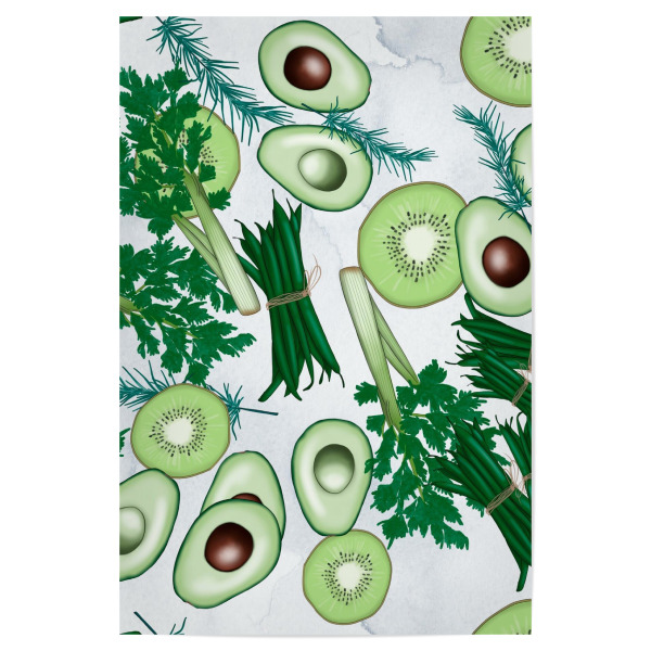 Poster 30x20 cm "Vegetable Pattern" artboxONE - Natur,Essen & Trinken,Essen & Trinken / Obst & Gemüse,Lustig