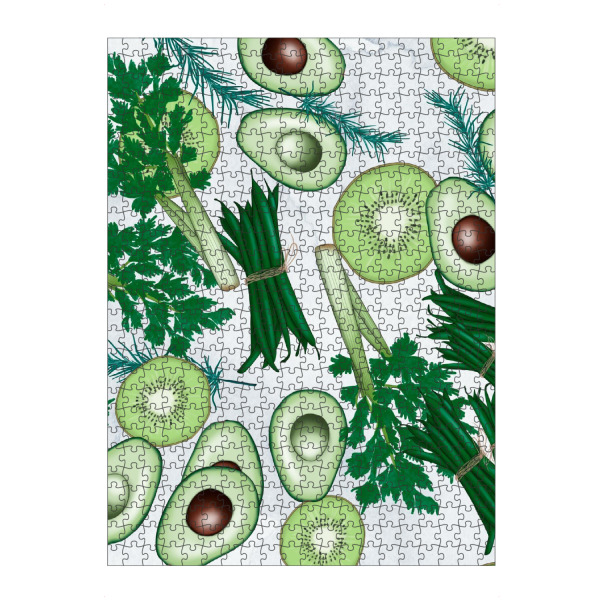 Puzzle Ravensburger "Vegetable Pattern" artboxONE - Natur,Essen & Trinken,Essen & Trinken / Obst & Gemüse,Lustig