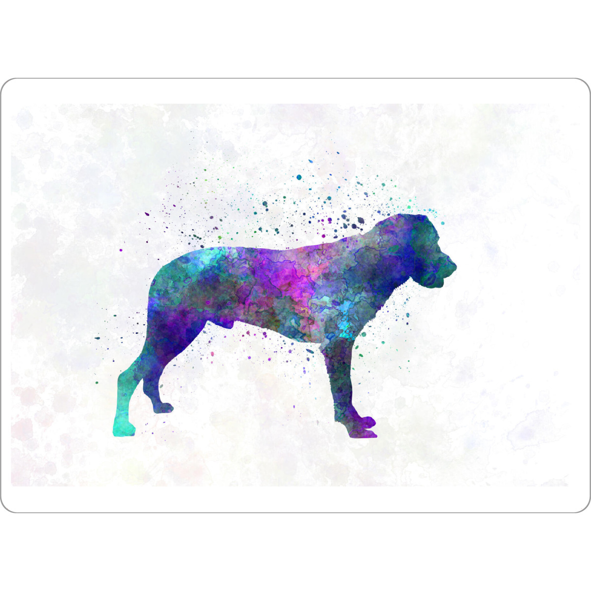 Tischset "Majorca Shepherd Dog" artboxONE - Tiere,Abstrakt - Dog,Pet,Mammal,Watercolor,Abstract,Hund,Tier,Animal,Bunt,Colorful - Bild dog