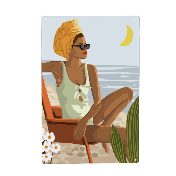 Holzbild "Moon Child" artboxONE - Natur,Menschen