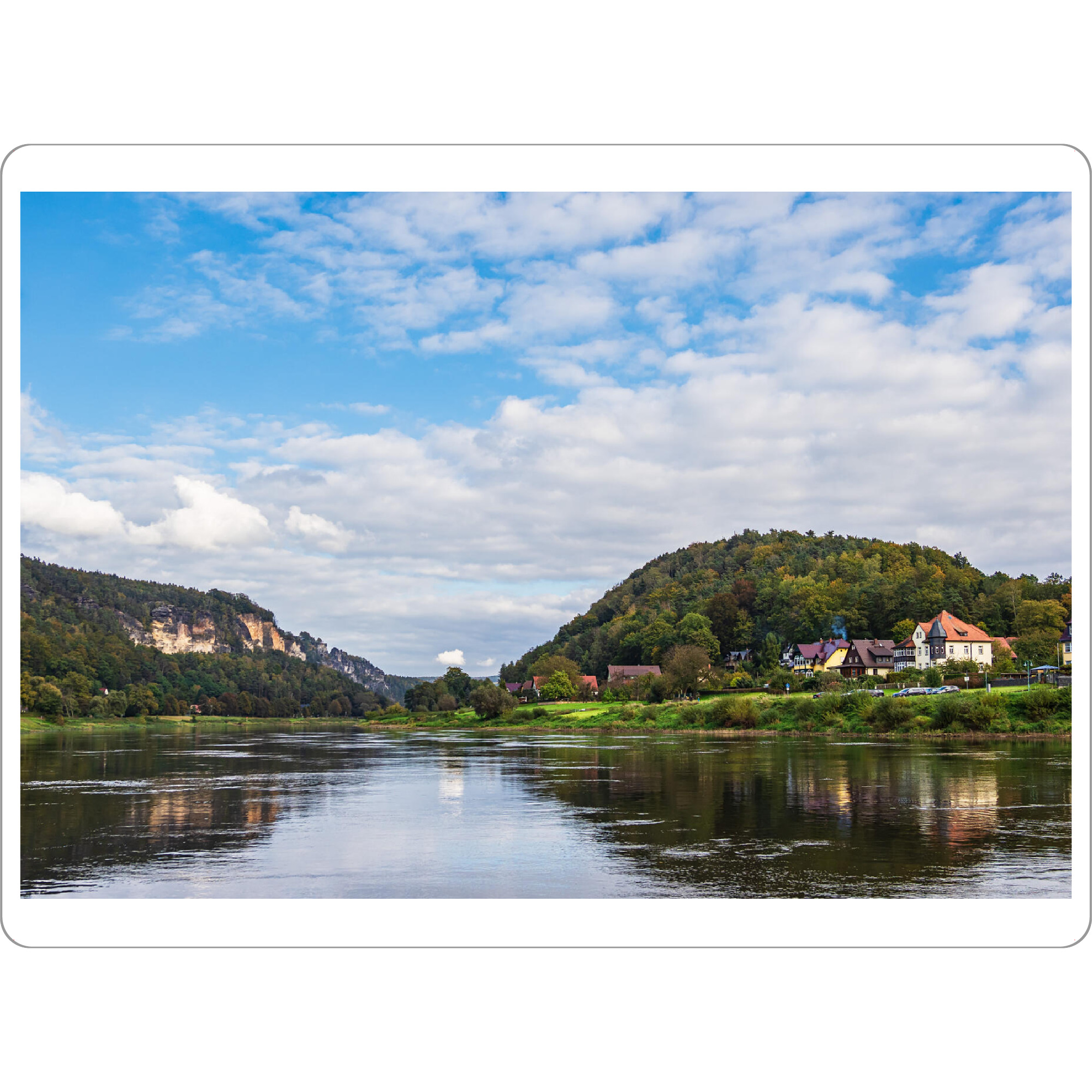 Tischset "Elbe, Berge und Wolken" artboxONE - Natur,Reise