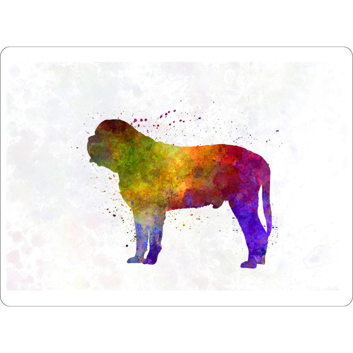 Tischset "Mastiff in watercolor" artboxONE - Tiere,Abstrakt - Dog,Dogs,Pet,Animal,Mammal,Watercolor,Dog poster,Illustration,Abstract - Bild dog