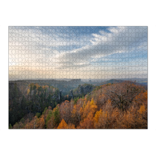 Puzzle Ravensburger "Elbsandsteingebirge im Herbst" artboxONE - Natur,Reise