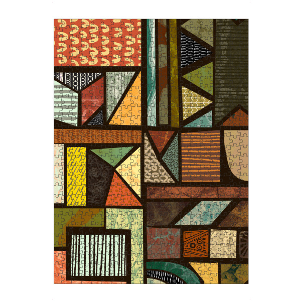 artboxONE Puzzle "Tanzania Art Design" artboxONE - Abstrakt,Geometrie,Reise / Afrika