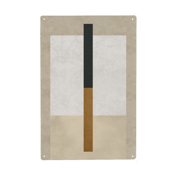 Metall Poster "Square Beige" artboxONE - Abstrakt,Geometrie