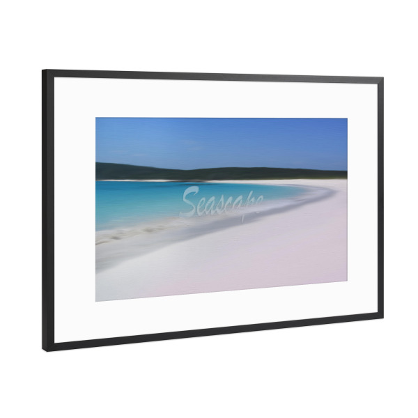 Poster mit Rahmen Schwarz (Metallic) "Seascape - Träume vom Meer" artboxONE - Natur,Reise,Reise / Strand und Meer