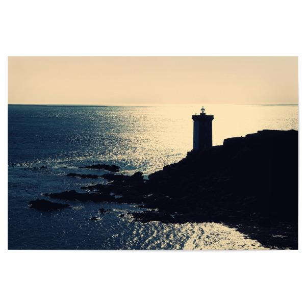 Poster 30x20 cm "Kermorvan Lighthouse" artboxONE - Natur,Reise,Architektur,Reise / Strand und Meer,Reise / Länder