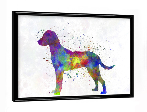 Poster mit schwarzem Rahmen "Montenegrin Mountain Hound" artboxONE - Tiere,Abstrakt