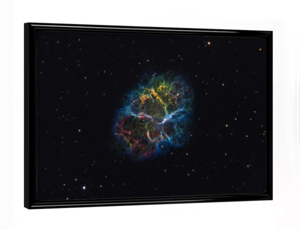Poster mit schwarzem Rahmen "Krebsnebel" artboxONE - Galaxy