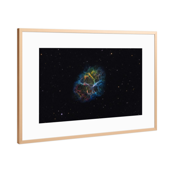 Poster mit Rahmen Kupfer "Krebsnebel" artboxONE - Galaxy