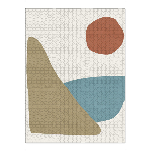 Puzzle Ravensburger "Lake Shape" artboxONE - Abstrakt,Geometrie - Abstract,Geometric,Shape,Modern,New,Lake,Sun,Abstrakt,Bunt,Colorful,Formen