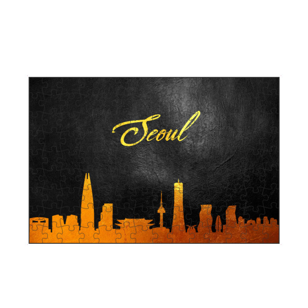 artboxONE Puzzle "Seoul South Korea Gold Skyline" artboxONE - Städte - Seoul,South korea,Gold,Skyline,City,Stadt - Bild seoul