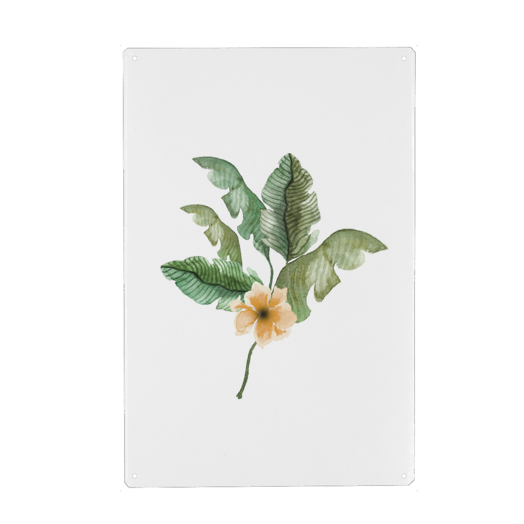 Metall Poster "Tropical Flower Bouquet" artboxONE - Natur,Floral