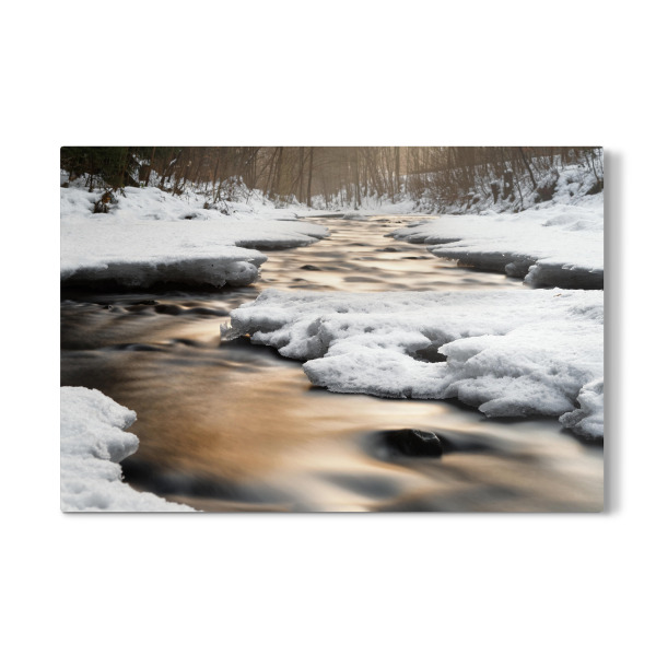 Galerie-Print "Winterliche Flussansicht" 30x20 cm artboxONE