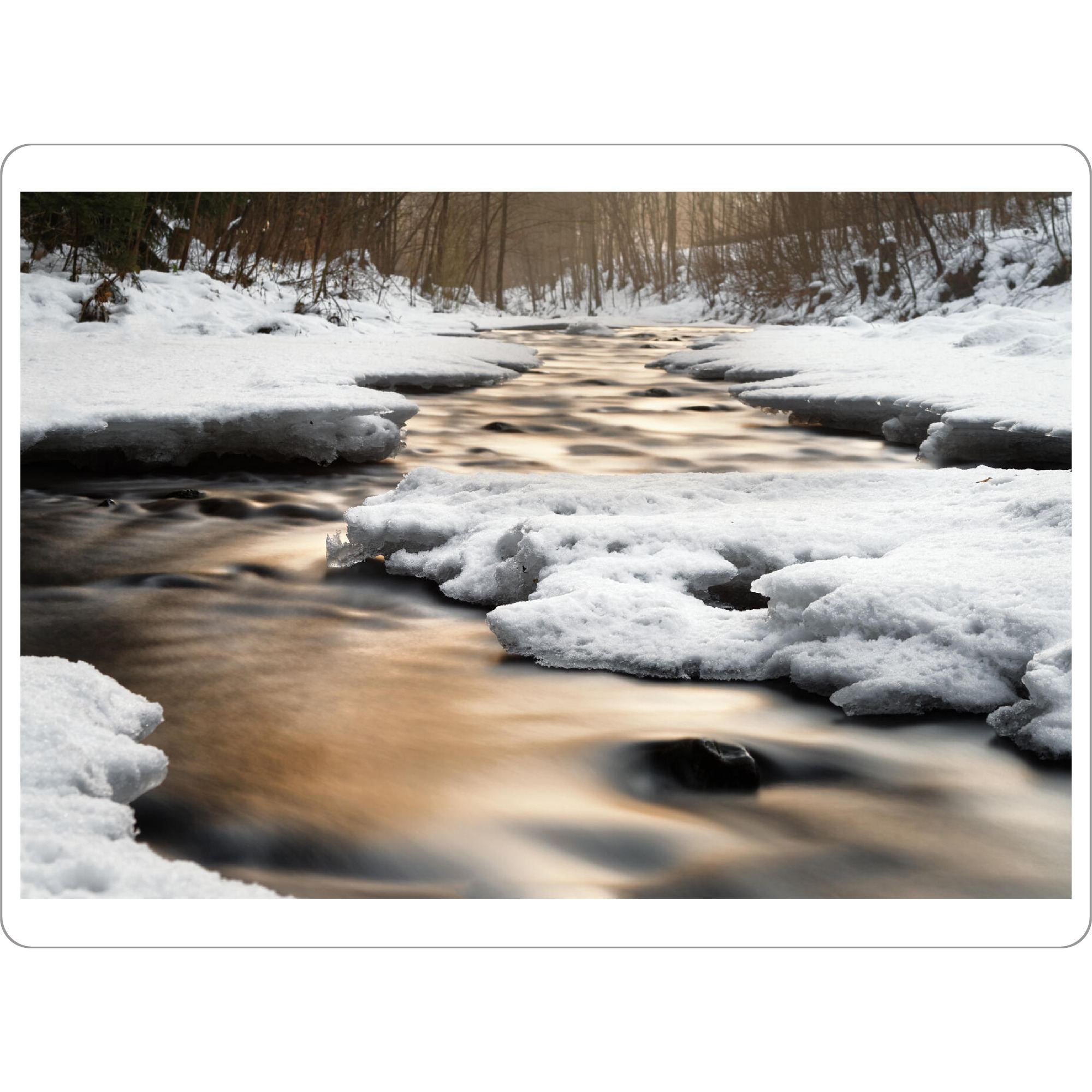 Tischset "Winterliche Flussansicht" artboxONE - Natur