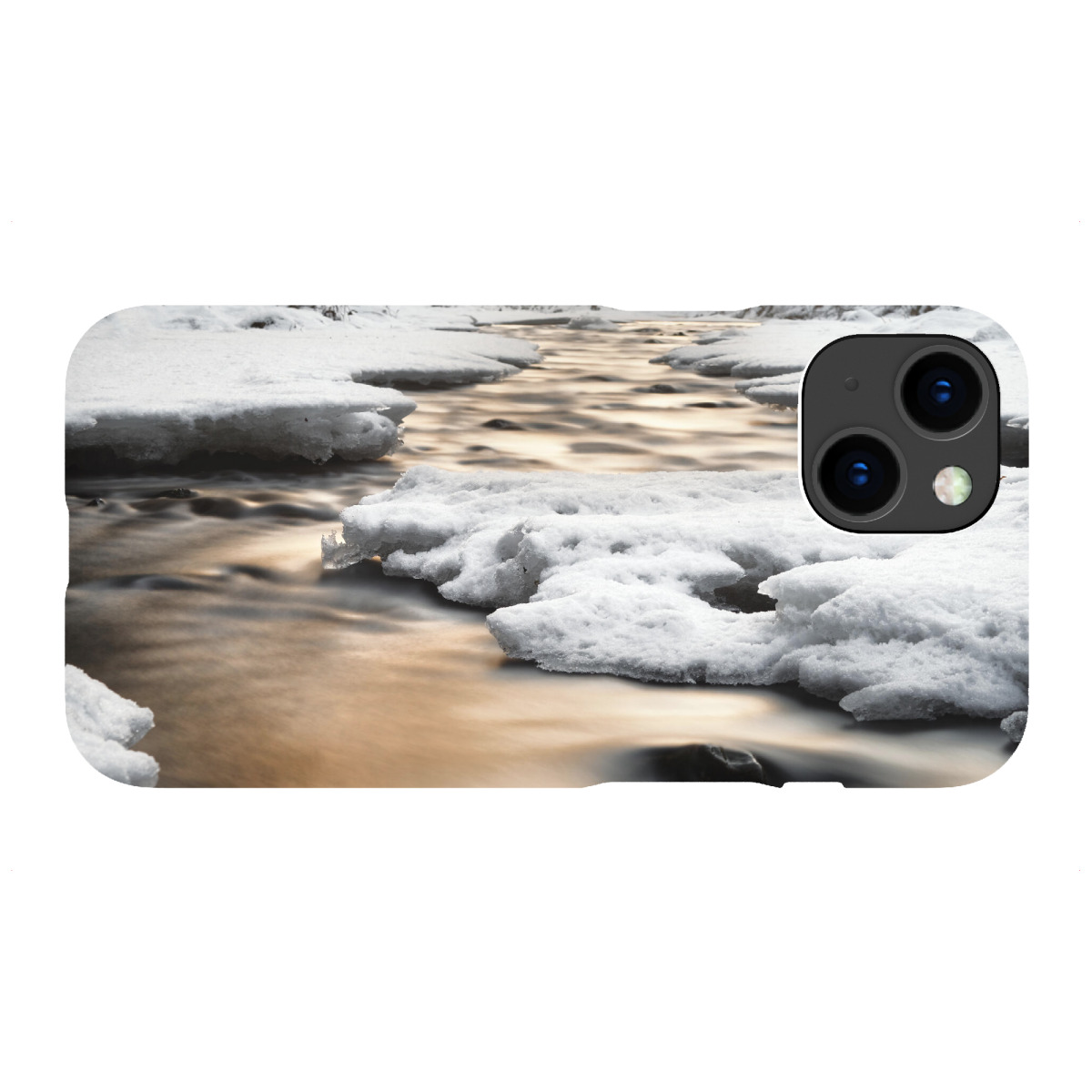 "Winterliche Flussansicht"für iPhone - Premium-Case Handyhülle artboxONE